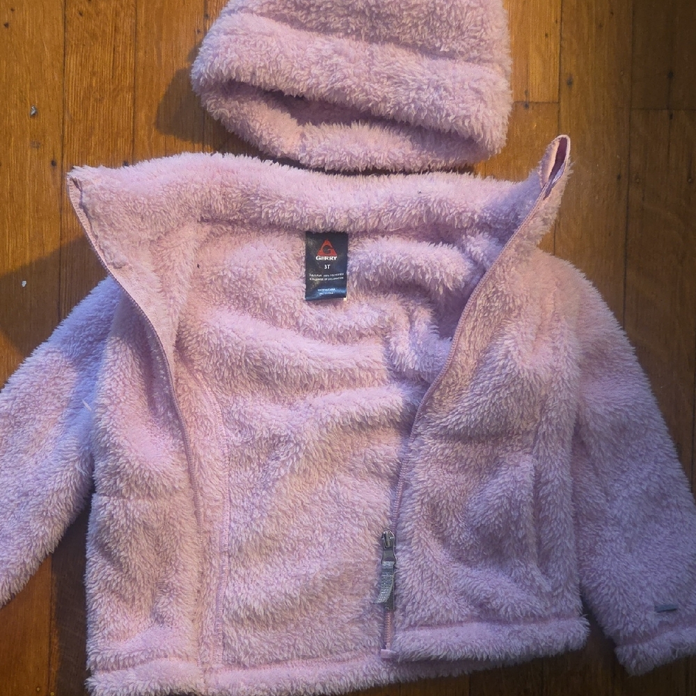 Kids Pink Fleece Jacket